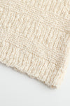 SWAYING/KNIT striped diagonal sleeve bottoming shirt SW23AW1T14 white